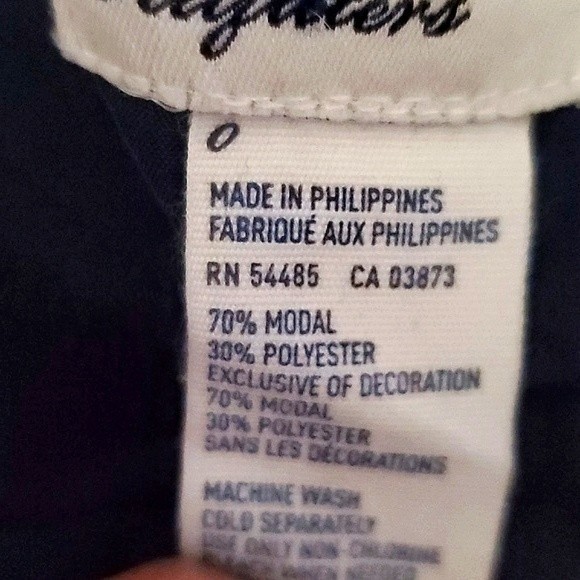 American Eagle Navy Flowy Ultra High Waisted Summer Modal Blend Dressy Shorts - Picture 7 of 8